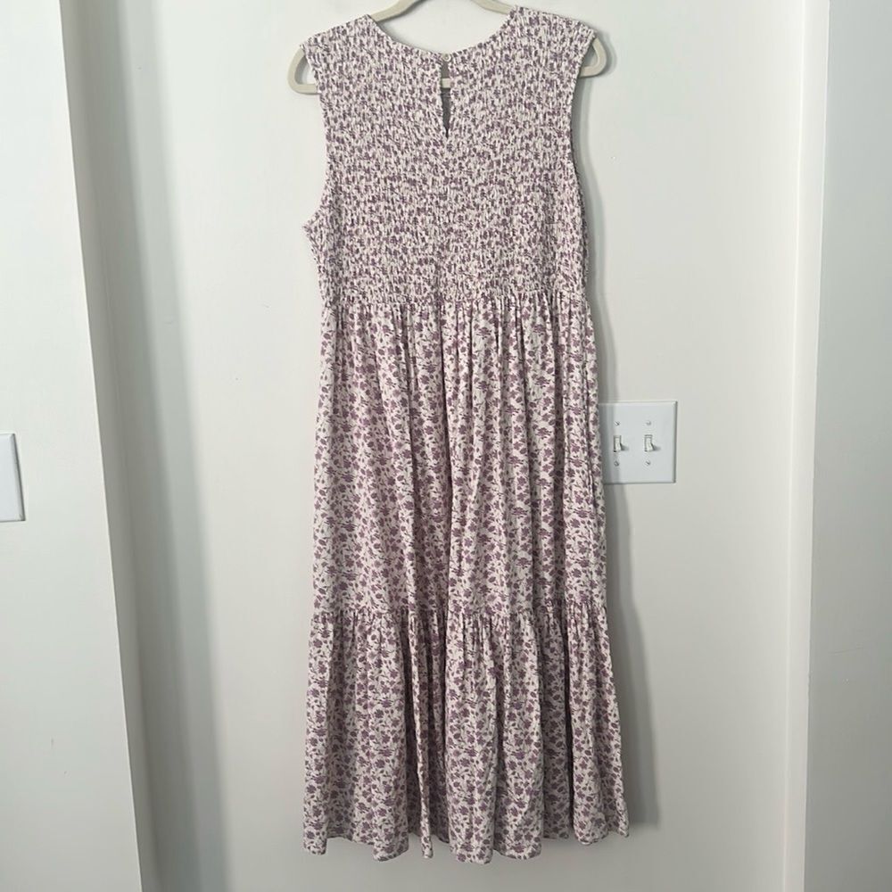 Treasure & Bond Smocked Sleeveless Midi Dress | Nordstrom Xl — image 5 of 8